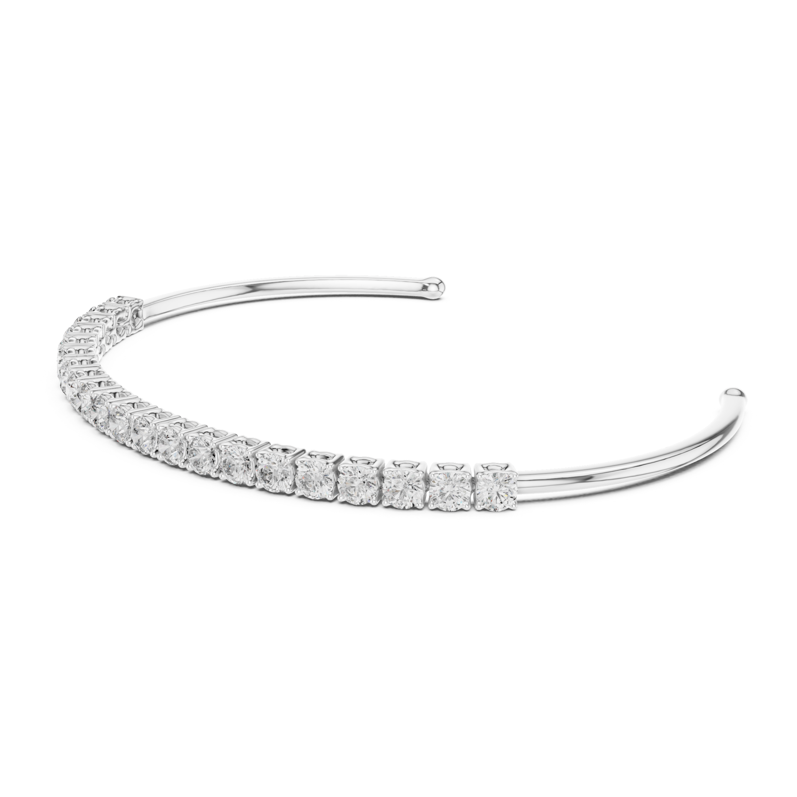 Muur Atelier Solid Gold Diamond Flex Cuff Bracelet