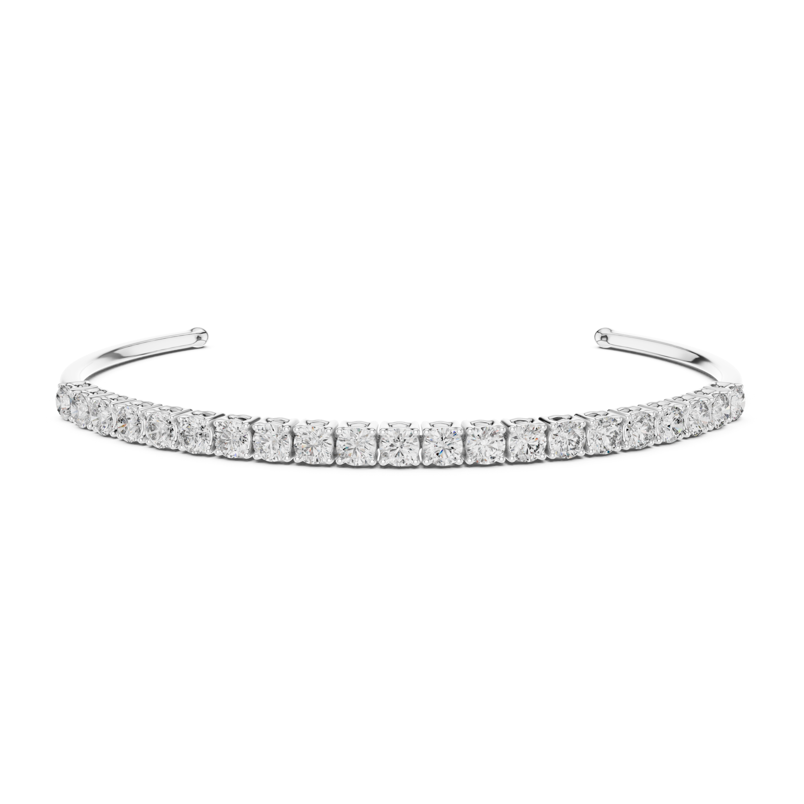 Muur Atelier Solid Gold Diamond Flex Cuff Bracelet